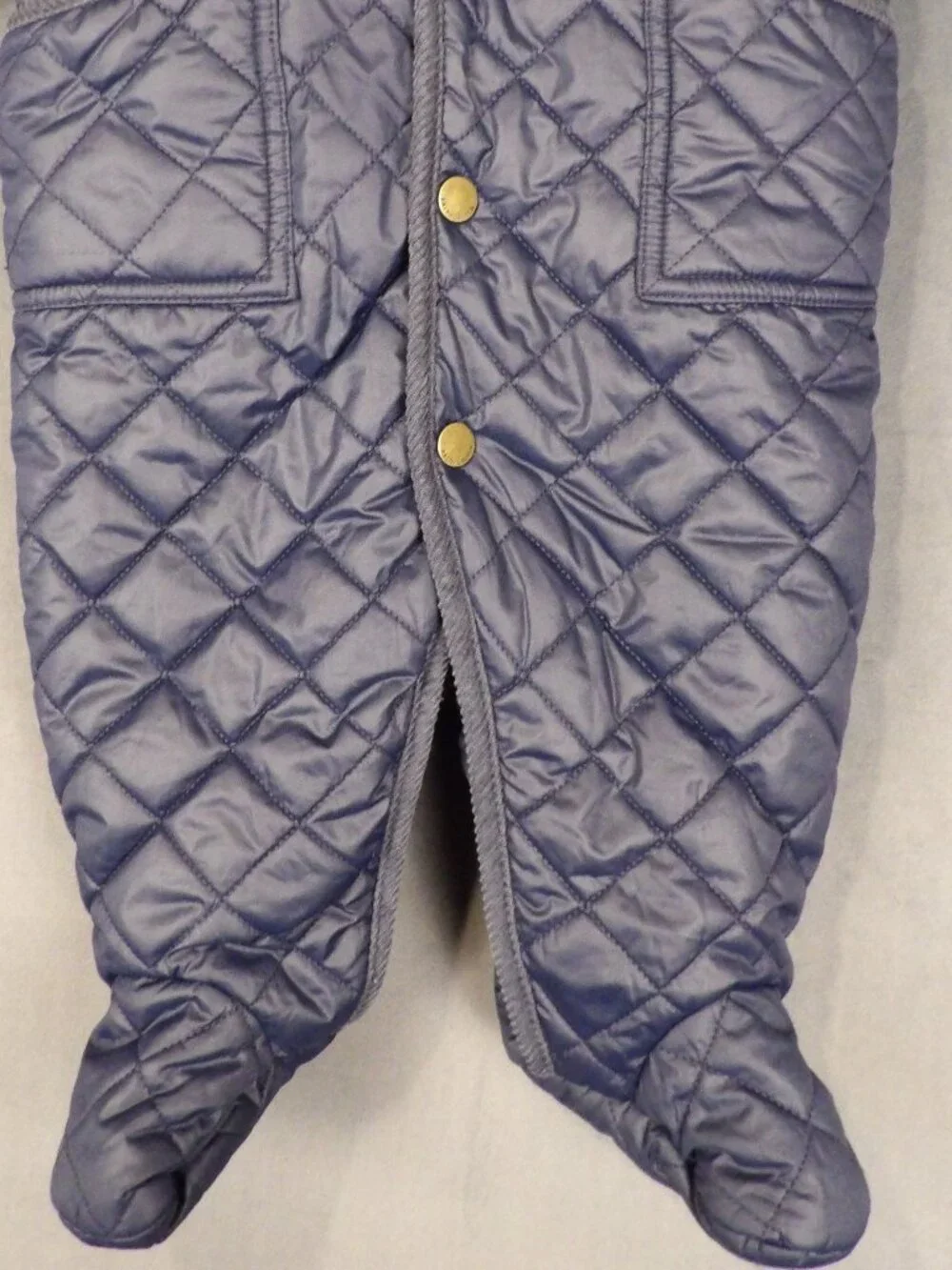 Ralph Lauren Navy Blue Quilted Bunting Snowsuit Hooded Unisex Size 6 Months